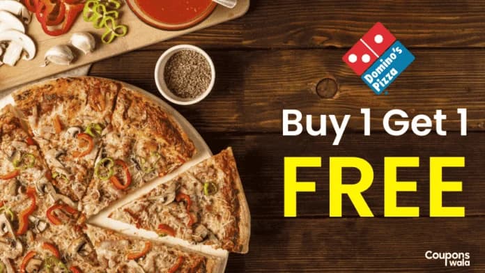 Dominos Buy 1 Get 1 Free Pizza Offer 2026 | Coupons & Deals